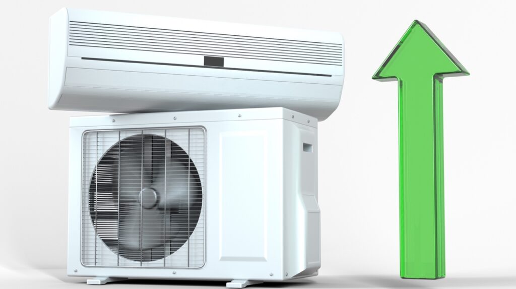 Upgrading the HVAC system with eco-friendly technology lowers the carbon footprint.